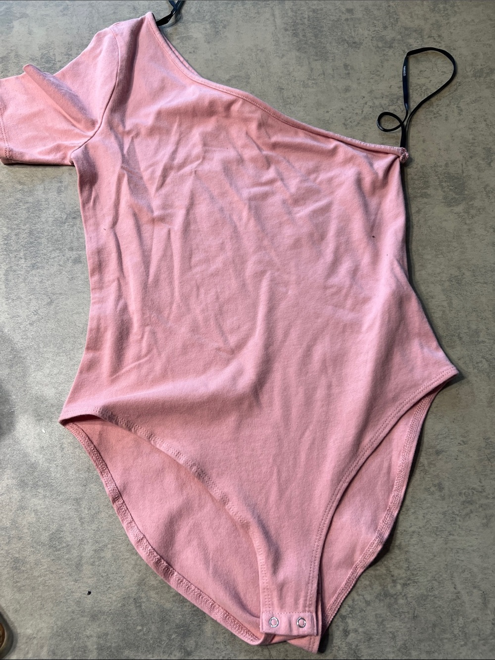 Forever 21 One-Shoulder Pink Bodysuit